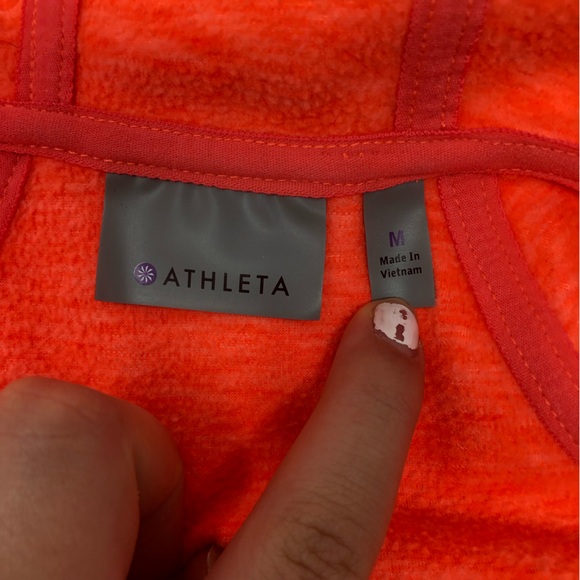 Athleta Athletic Zip Up Jacket Orange Size Medium - Picture 6 of 11